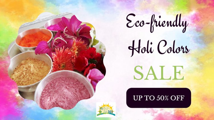 eco-friendly colors for holi celebration